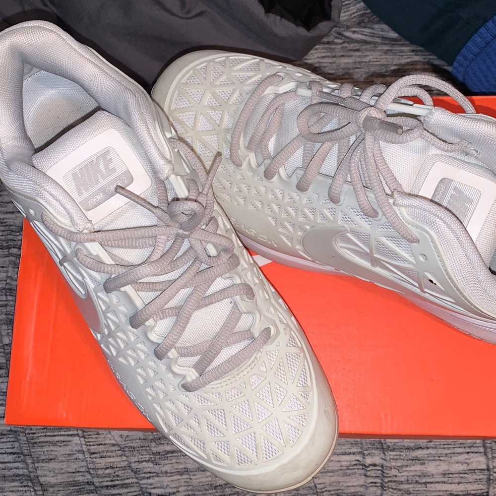 All White Nike Zoom “Cage” (unisex)